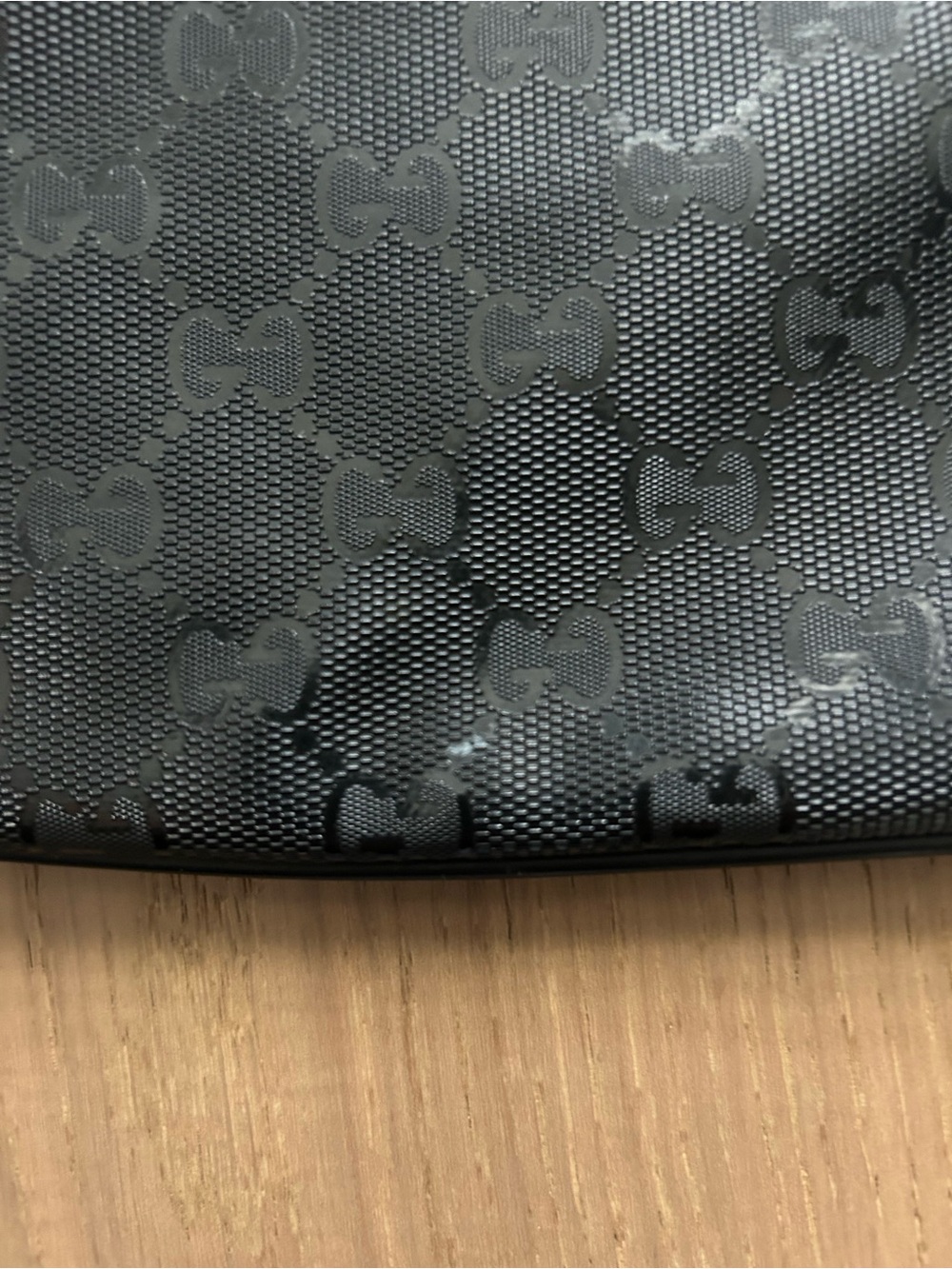 Gucci Black GG Monogram Messenger Bag - Picture 8 of 8